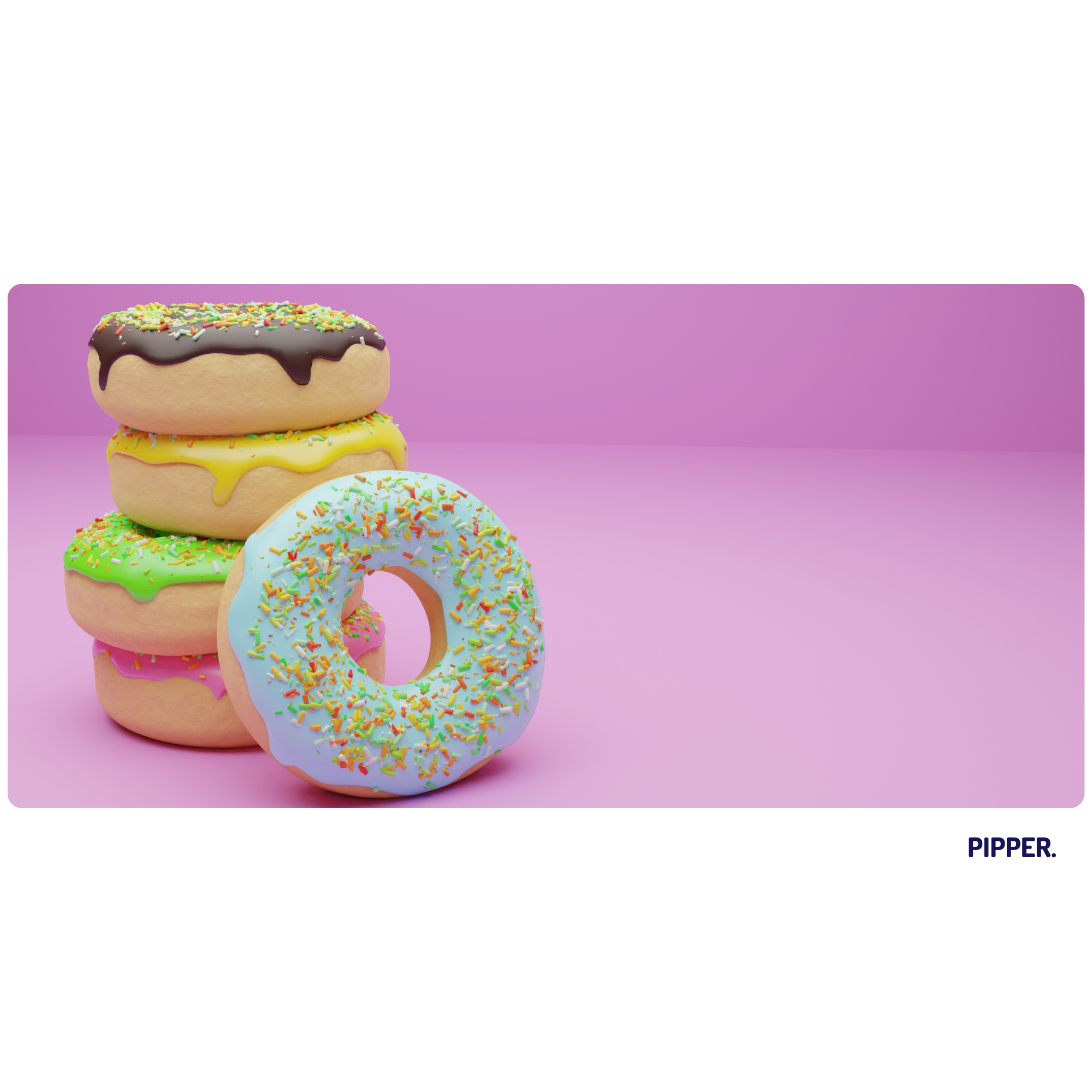 Samolepíci textilní tapeta Donuts 4